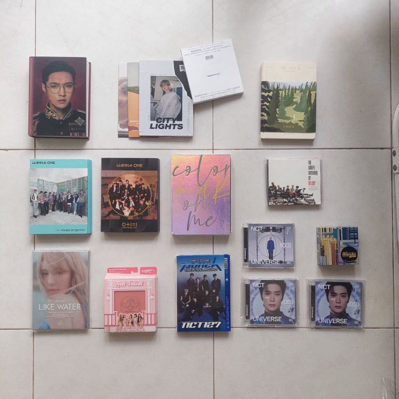 Album EXO ZhangYixing Lay SHEEP, Baekhyun city lights, chen april and a flower Wannaone : power of d