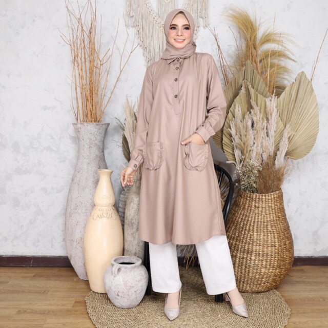Tunik termurah/tunik toyobo/tunik jumbo Original Rubama (Tunik Intan)