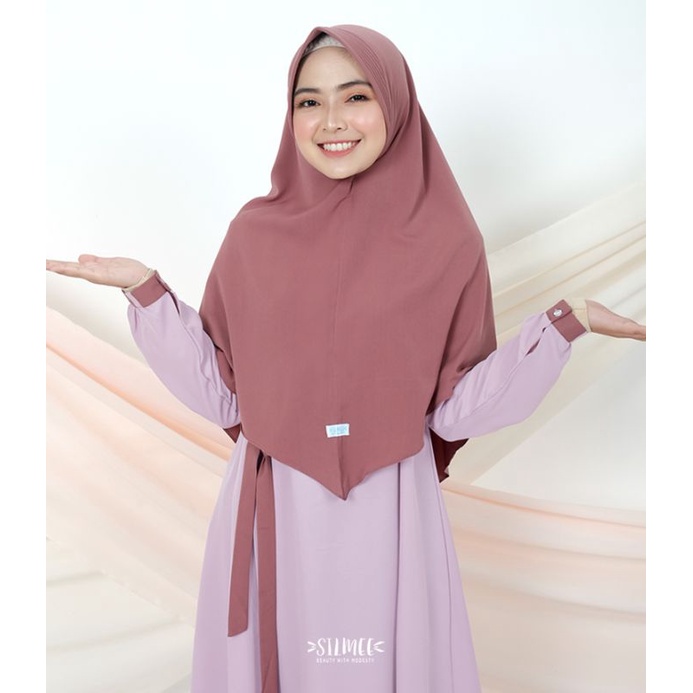 Suhaa Khimar by Silmee/Khimar Syari /Hijab Pad Antem/Kerudung Syari/Busana Muslim