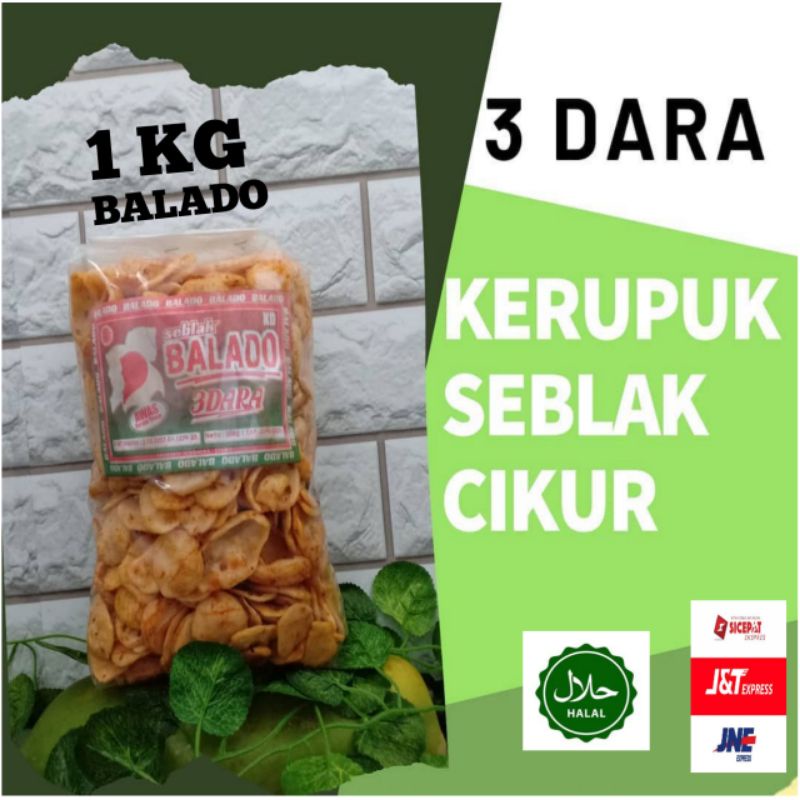 

(Grosir ) Viral Seblak Cikur Kering Bantet 1 KG BALADO Seblak Kering Snack Cikur Kerupuk Bantet