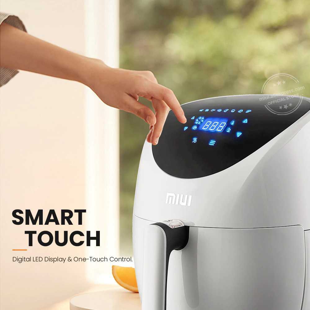 Air Fryer Penggoreng Udara Liner Anti lengket Pengaturan Digital LED Touchscreen 4.6L Liner Anti Lengket MIUI - XOHZ47BK