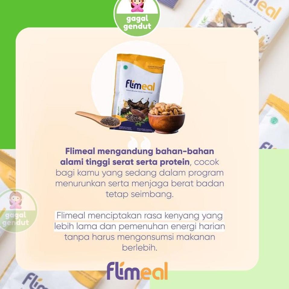 

[KODE ETTVD] Flimty Flimeal Meal Replacement rasa Coklat by Flimty - 1 Box isi 12 sachet 100% Original BPOM HALAL MINUMAN MEAL REPLACEMENT FLIMMEAL BY FLIMTY FIBER ORIGINAL PELANGSING DIET