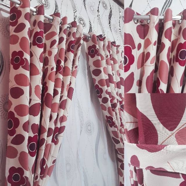 [COD] Gorden Blackout Gorden Blackout Motif Bunga Gorden Jendela Motif Gorden Motif Bunga Gorden Mur