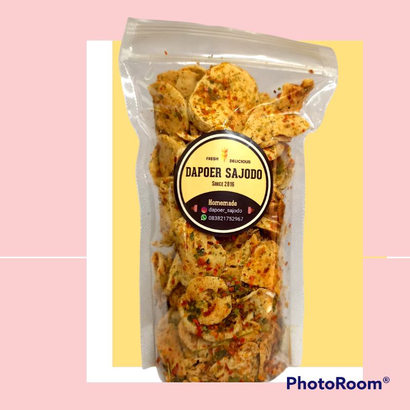 

Basreng Pedas Daun Jeruk 80gr Dapoer Sajodo Homade