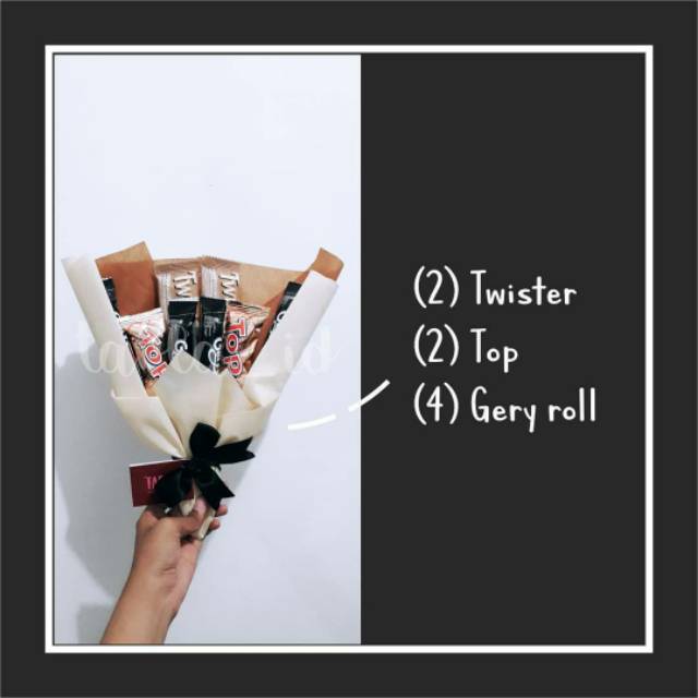 

Buket Cream 20ribu/Buket Coklat/Buket Bunga