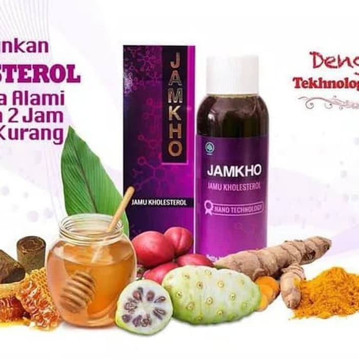 Jamkho 100ml jamu kolesterol original minuman herbal menurunkan kolesterol asli original