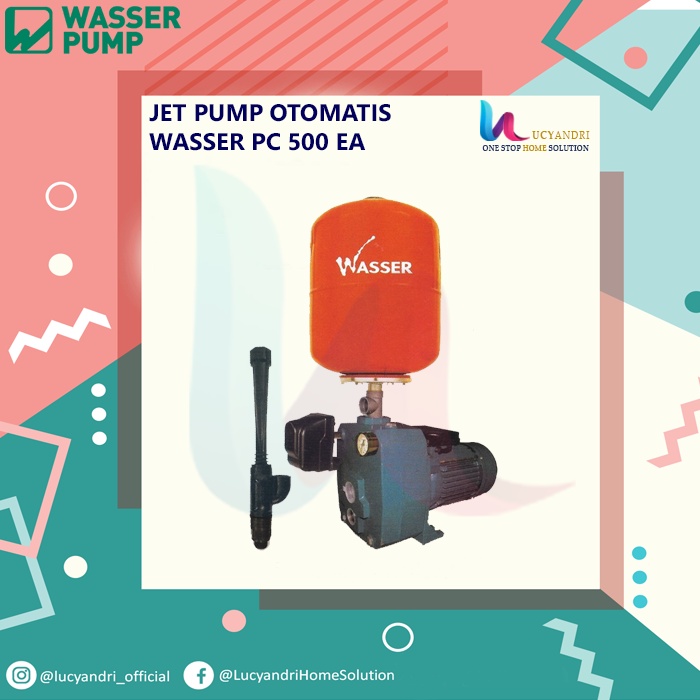 Jetpump WASSER PC 500 EA Pompa Sumur Dalam Otomatis Dengan Tabung