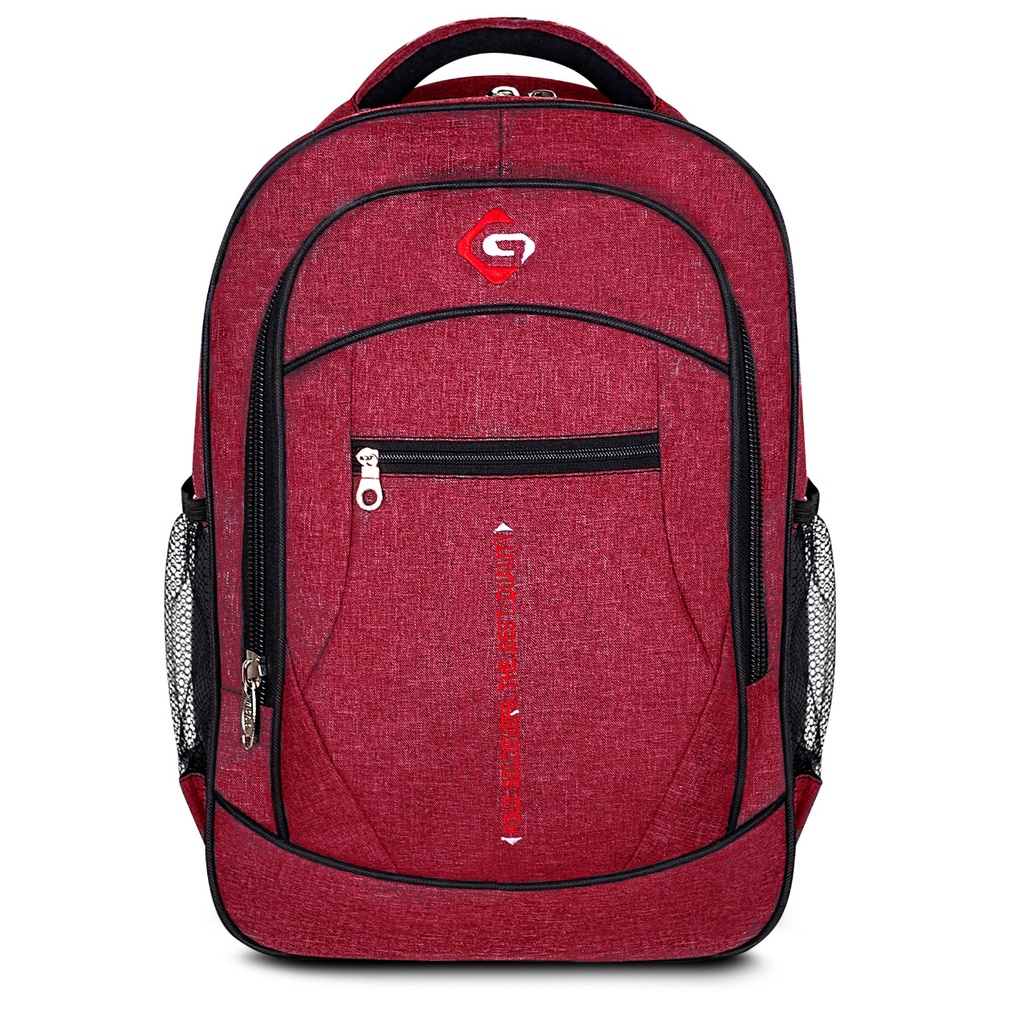 GOLDVERS POLO Ransel Sekolah BackPack ORIGINAL Tas Anak SD SMP SMA Ngaji Les IMPORT-Maroon