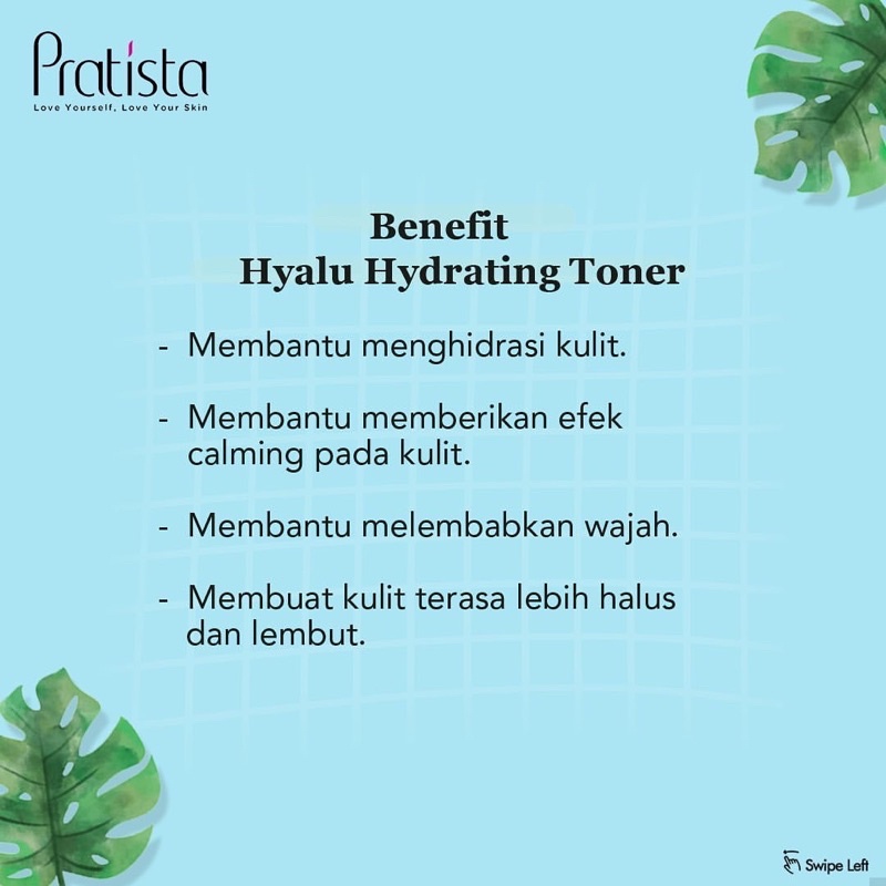 PRATISTA Toner Hyalu Hydrating Toner Pratista 100% Original BPOM High Quality