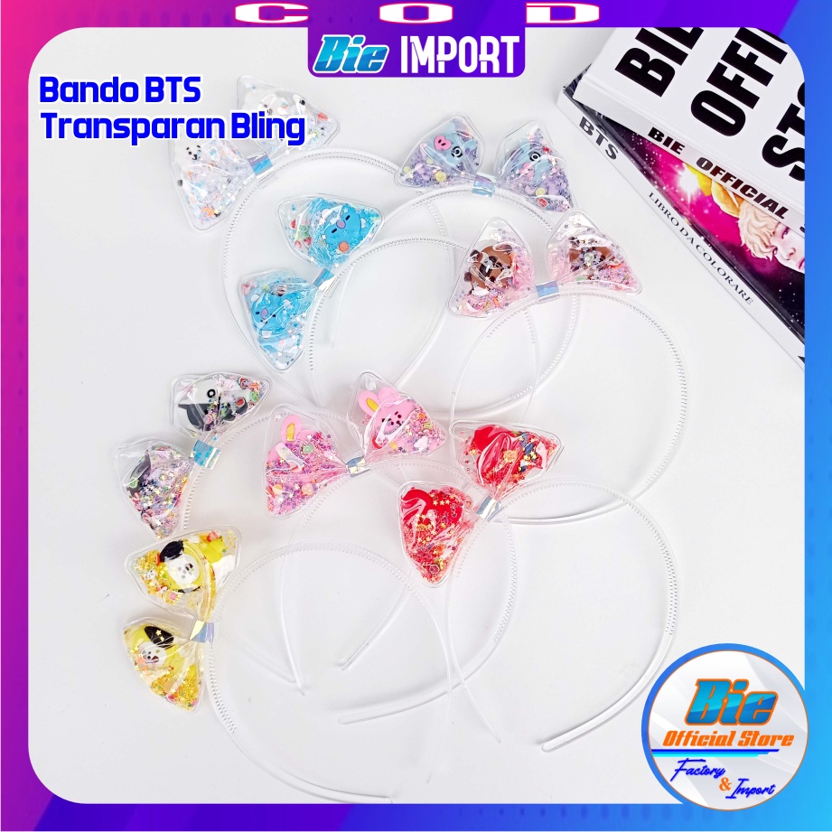 Bando BTS Korea Bling Transparan Premium Impor Best Seller