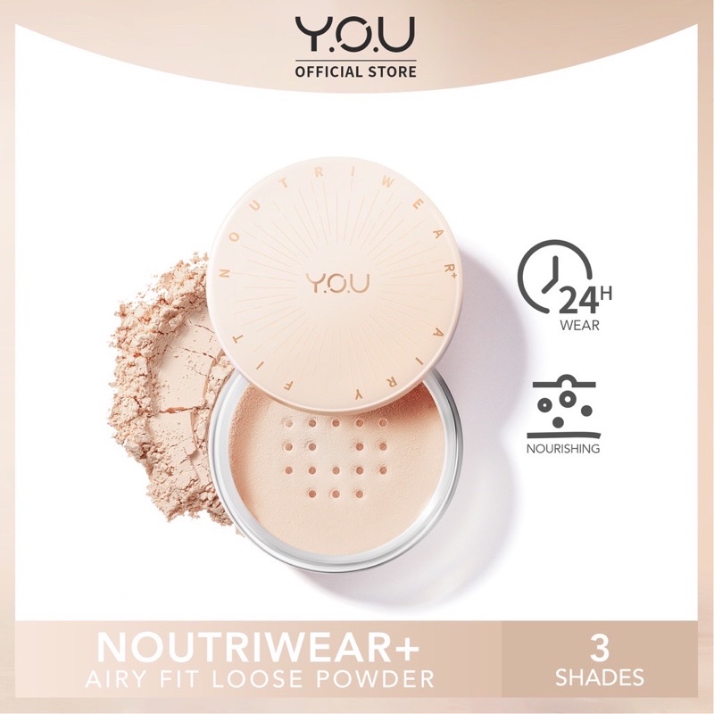 YOU NoutriWear+ Airy Fit Loose Powder / Loose Powder NoutriWear ( YOU MAKEUPS OFFICIAL STORE )