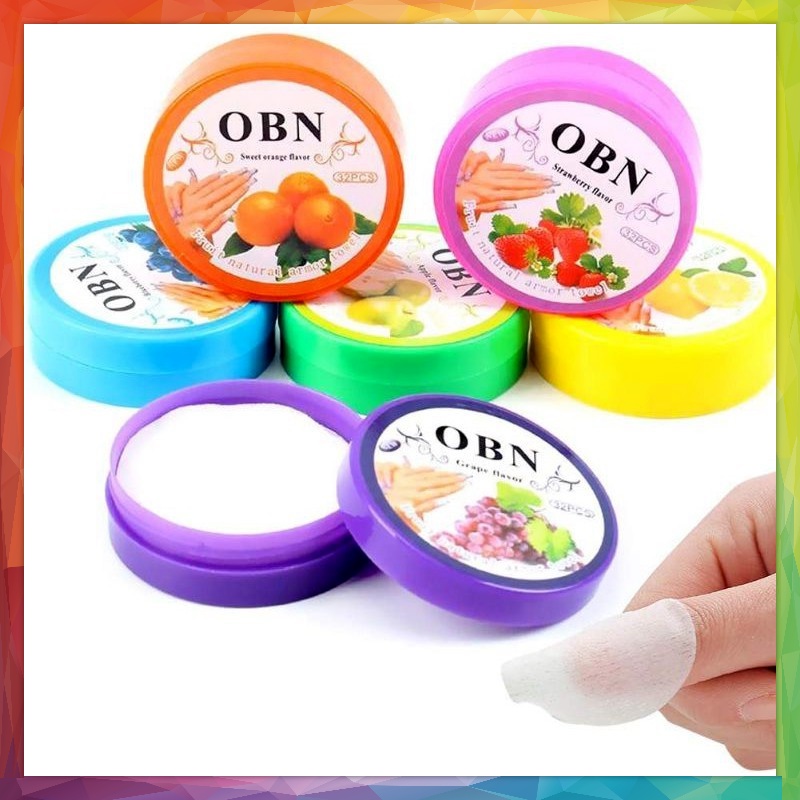 TISU PEMBERSIH KUTEK GEL AROMA BUAH / PENGHAPUS PEMBERSIH CAT KUKU GEL NAIL POLISH REMOVER TISSUE