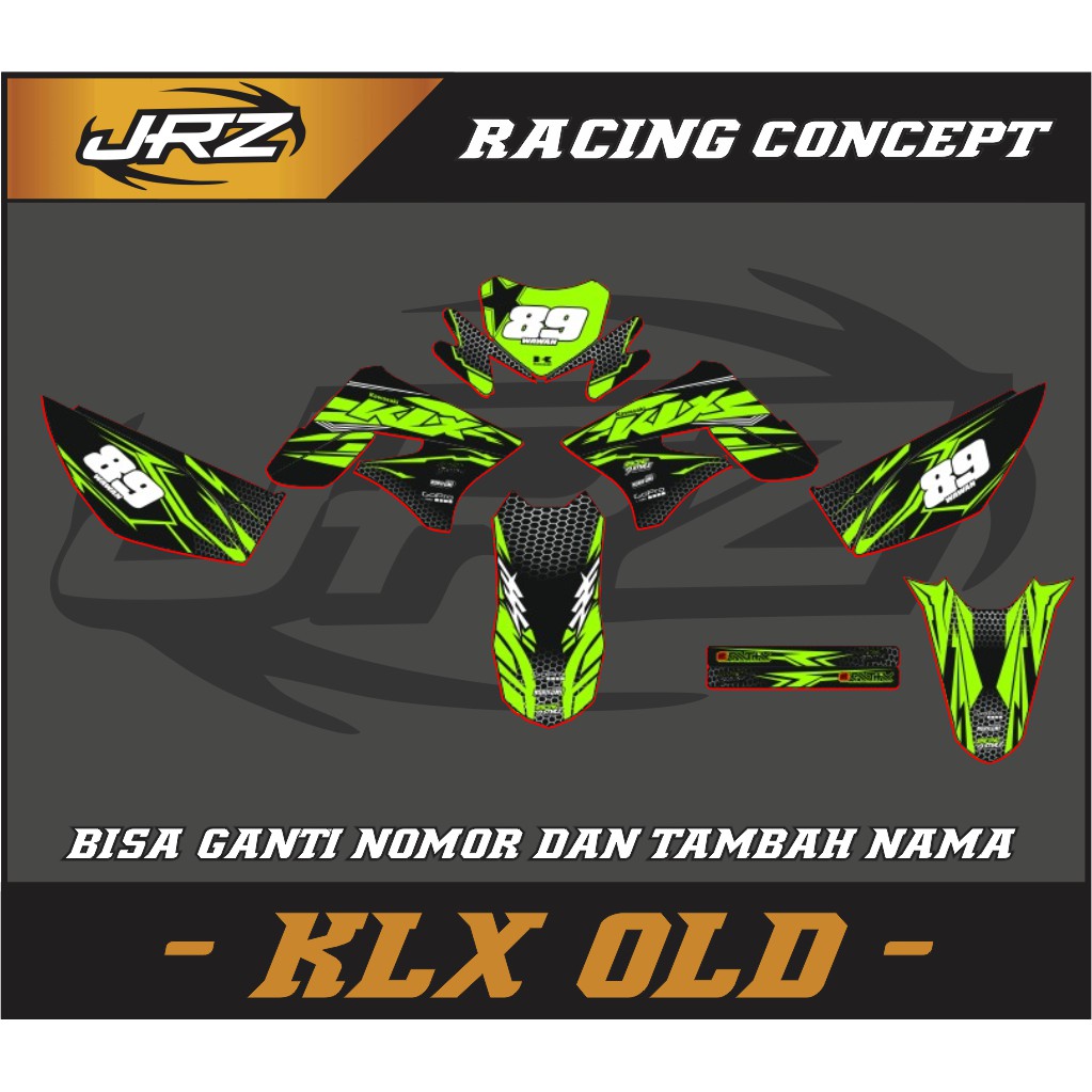 DECAL CUSTOM KLX OLD TERBARU