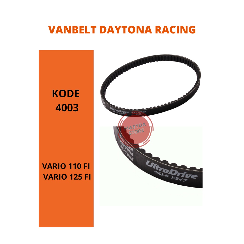 VANBELT V-belt daytona racing vario 110 fi/vario 125 fi original kode 4003 v-belt