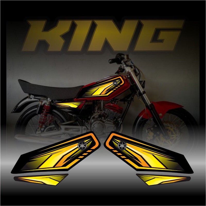 STRIPING VARIASI RX-KING KUNING