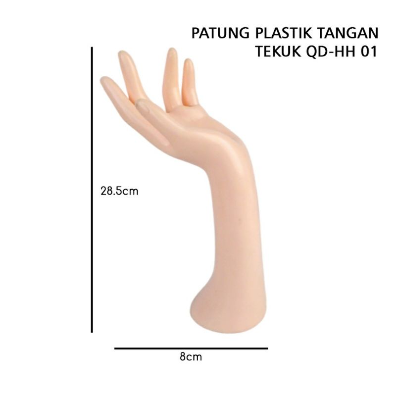 Manekin Tangan Kulit untuk Pajangan Cincin, gelang, jam tangan Patung Tangan Patung Plastik Tangan Manekin Plastik Tangan kulit Display Gelang Display cincin Display gelang