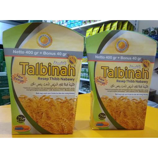 

Termurah!!! Talbinah Resep Thibb Nabawy 400Gr + 40 Gr Tepung Gandum
