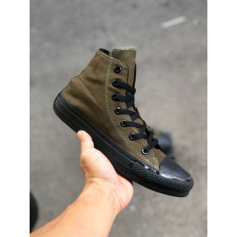 sepatu converse ct2 army black high grade original made in vietnam