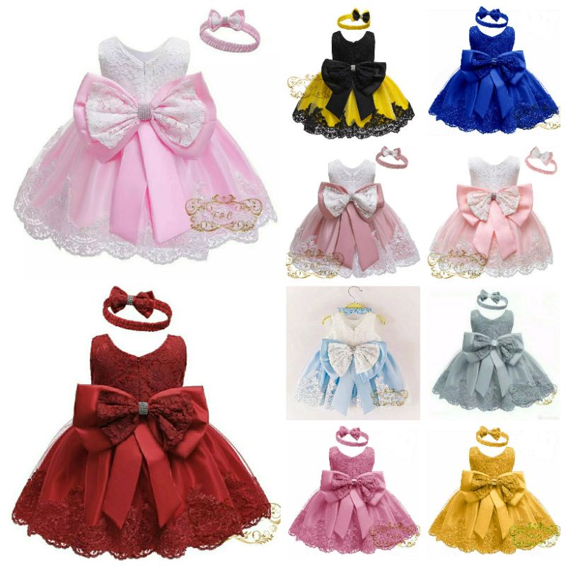 3 UKURAN S M L DRESS CORRY KID PAKAIAN ANAK PEREMPUAN DRESS BRUKAT FEHM