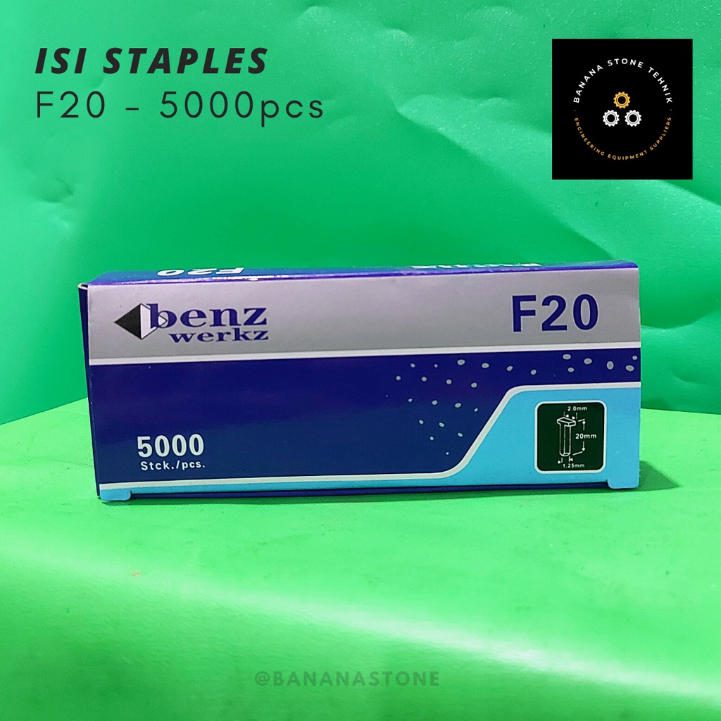 

Isi Staples Tembak Angin F20 / Paku Tembak F20 / Isi Paku Tembak Angin