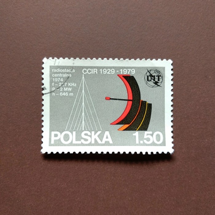 

Prangko Polandia CCIR, ITU 1979.