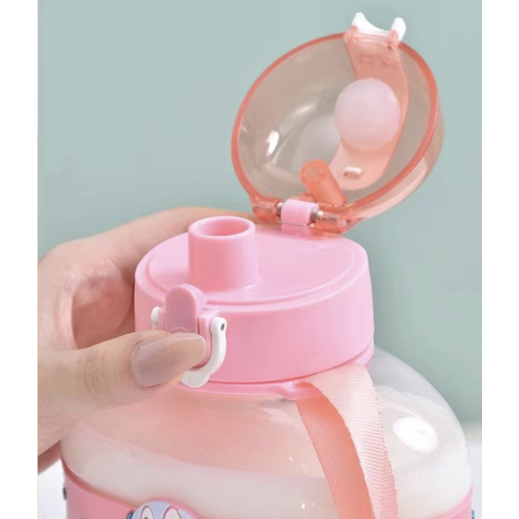 Botol Air Minum Anak Desain Lucu Anti Tumpah Tahan Jatuh BPA Free 900ml