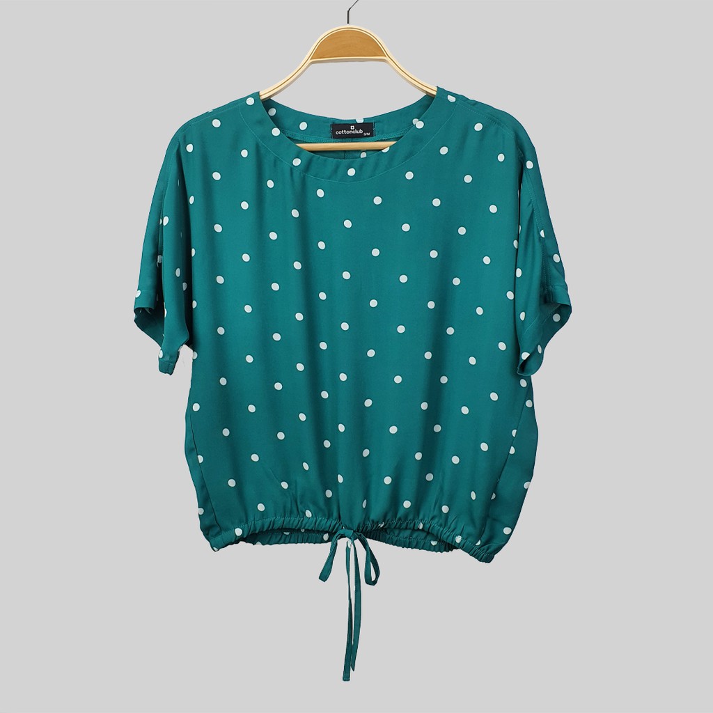 PAPRIS Blouse | Atasan Wanita | Polkadot | Cotton Club