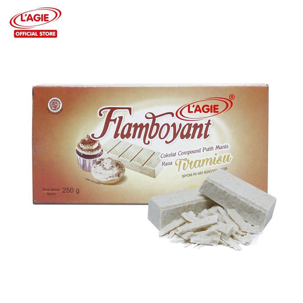 

Lagie Flamboyant Coklat Blok 250 Gr Tiramisu