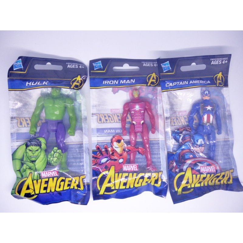 Marvel The Avengers Figure Heroes Hulk Iron Man Captain America Koleksi Mainan Anak-Anak Robot figur