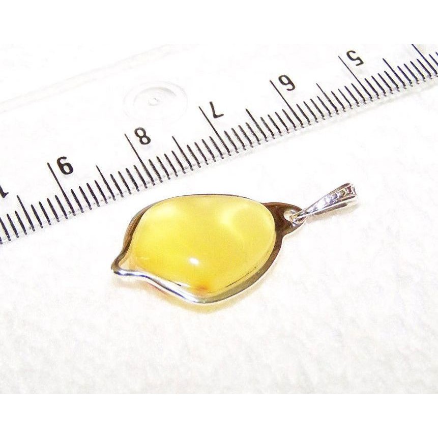 Natural Baltic Amber Pendant Sterling Silver 925 JAR115