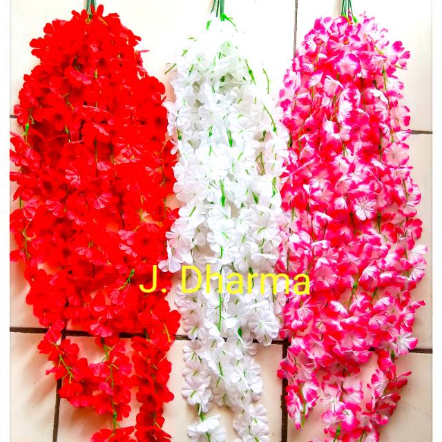  Bunga  Rambat Artificial juntai gantung  Bunga  kain 