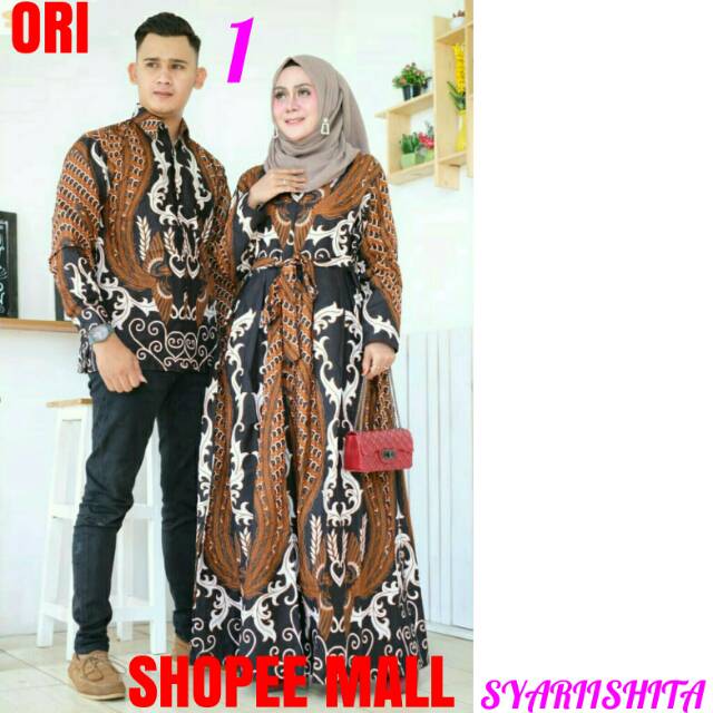 Batik solo - batik couple kebaya modern long dress batik