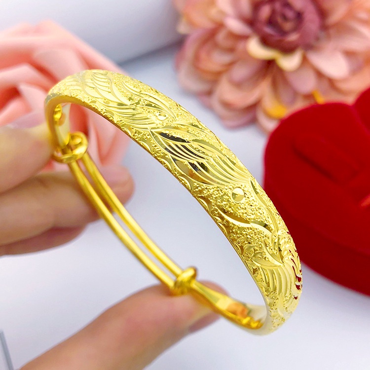 Bisa Cod Wanita Bangle Kadar Emas 375  Asli Hadiah Terbaik 728G-1