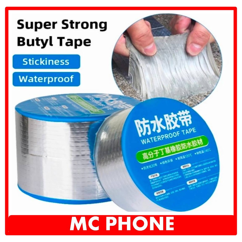 Lakban Anti Bocor Lem Anti Air alumunium Foil Butyl Waterproof Tape