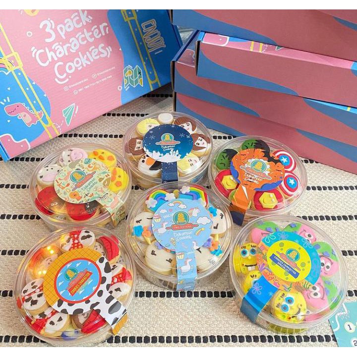 (3PCS FREE BOX LUCU)COOKIES CHARACTER INA COOKIES/KUE KARAKTER INA COOKIES 2021