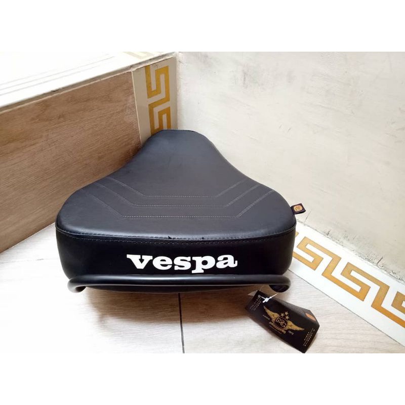 jok depan pisah vespa px exclusive original mg seat rangka plat