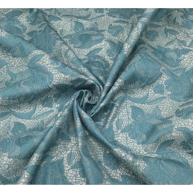 

Alta Moda Kain Jacquard Lurex Motif Floral - Biru Muda (1M)