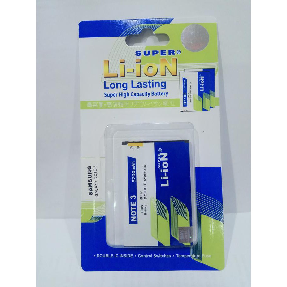Baterai batt batre battery double power super li-ion samsung note 3