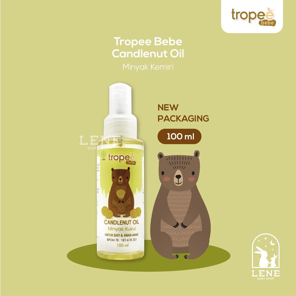 (100ml-New Packaging) Tropee Bebe Candlenut Oil / Minyak Kemiri