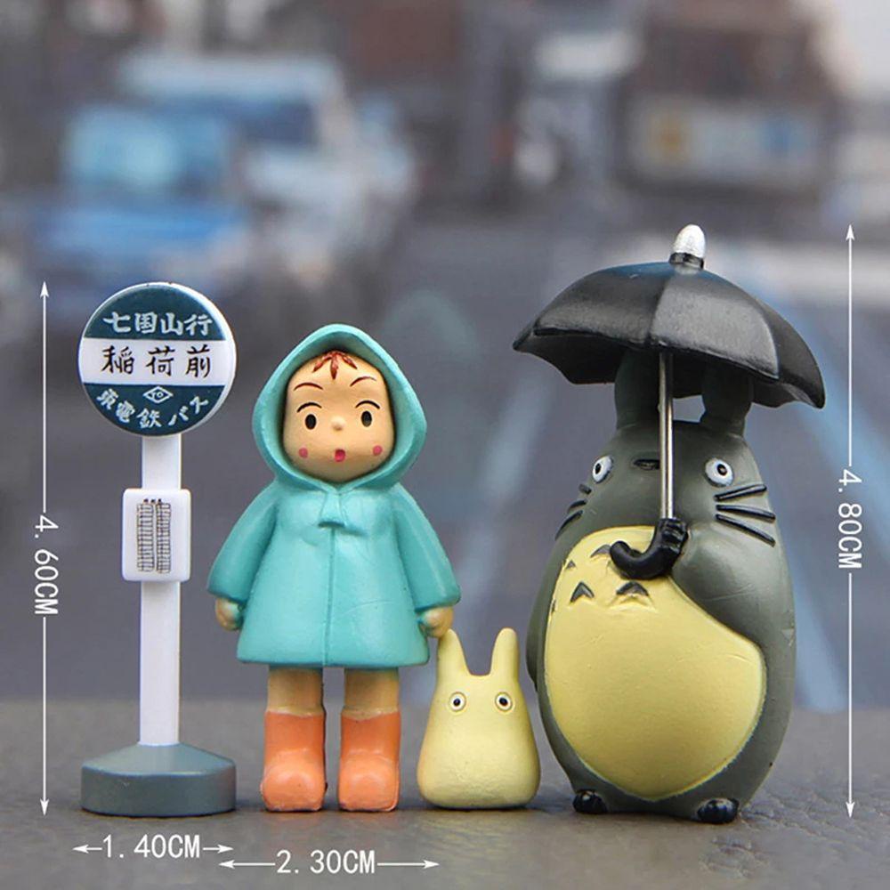 LANFY My Neighbor Totoro Kids Toys Car Decoration Mini Figure Anime Figure Garden Figure Hayao Miyazaki