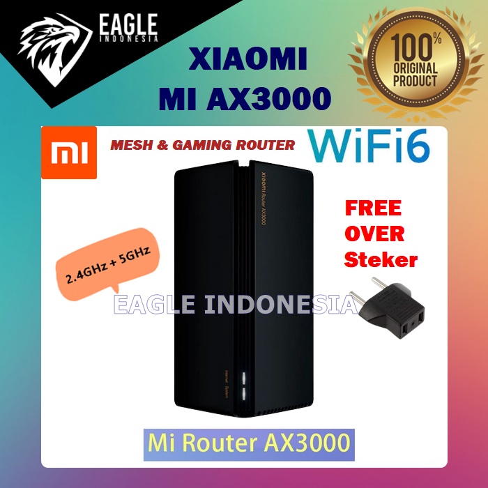 (ORIGINAL) Mi RED-MI AX3000 GAMING Wifi 6 Router Mesh Gigabit Dual Band