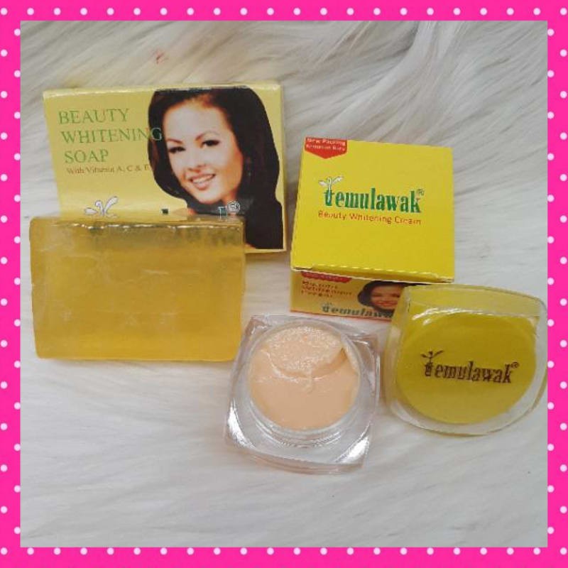 CRIM WAJAH GLOWING KRIM CREM CREAM PEMUTIH WAJAH AMPUH PAKET CREAM TEMULAWAK BEAUTY 2IN 1 SUPER