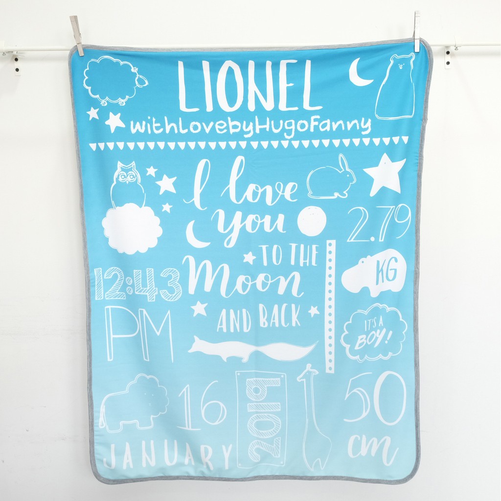 Maison Elmesa Baby Blanket Selimut Bayi Selimut Nama Moon Series