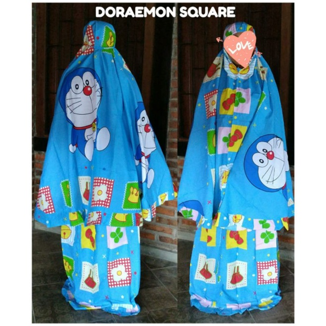 mukena karakter Doraemon square