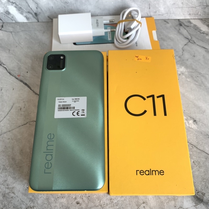 realme c11 ram 2gb 32gb hijau mint bekas   mulus   garansi resmi   second