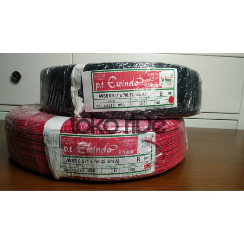Kabel AVSS 0.5mm Kabel automotif sinar ewindo