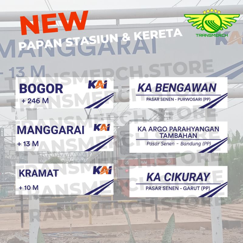 [PREORDER] GANTUNGAN KUNCI PAPAN NAMA & STASIUN KERETA API