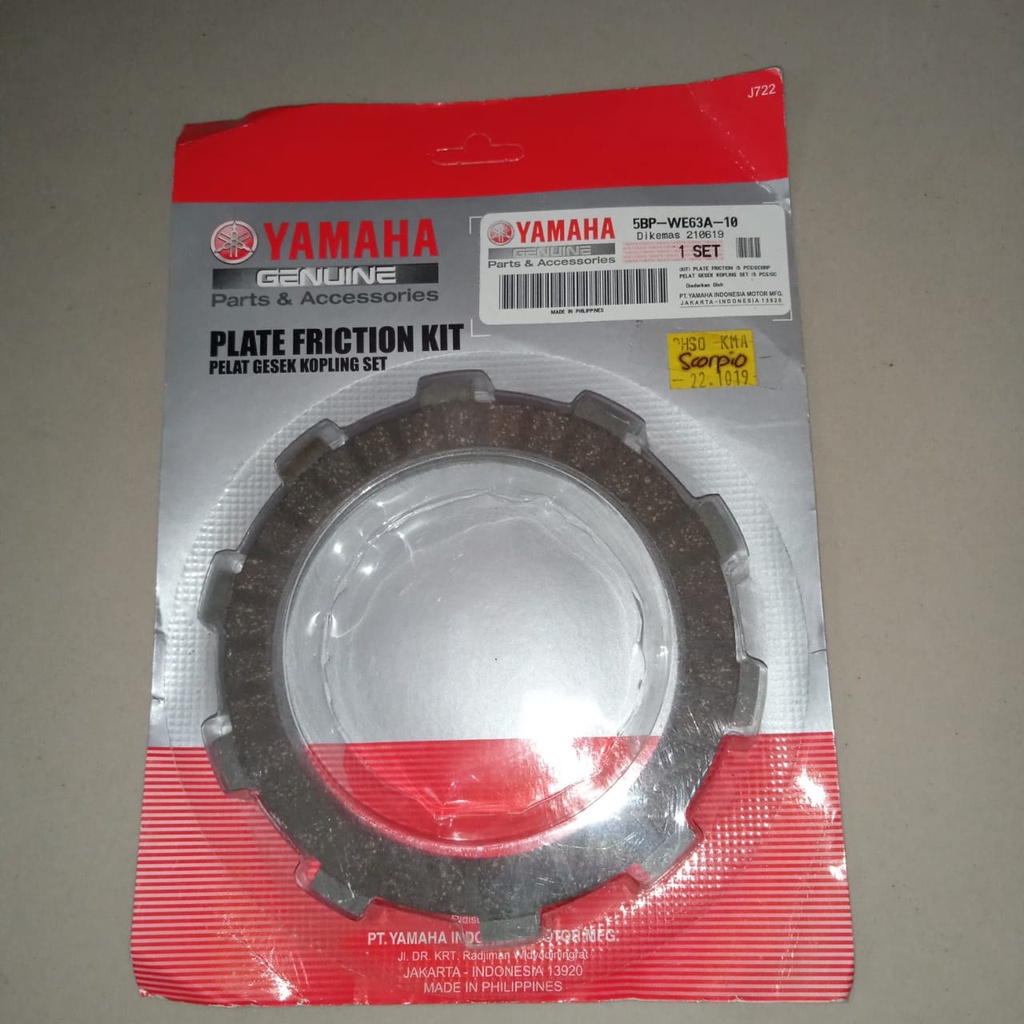 Kampas kopling Scorpio original Yamaha