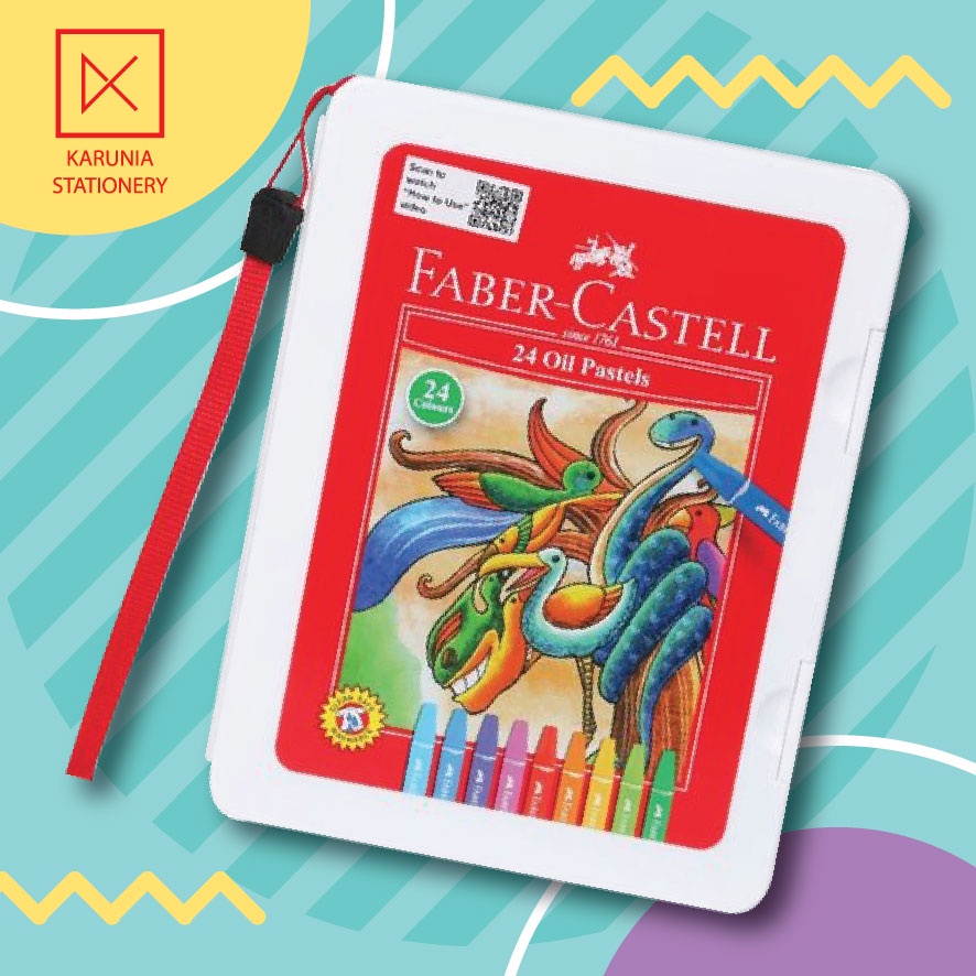 

krayon faber castell hexagonal oil isi 24 set
