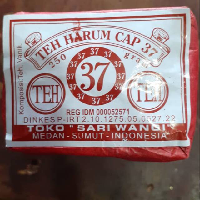 

Teh bubuk,teh harum cap 37 1bks /250grm